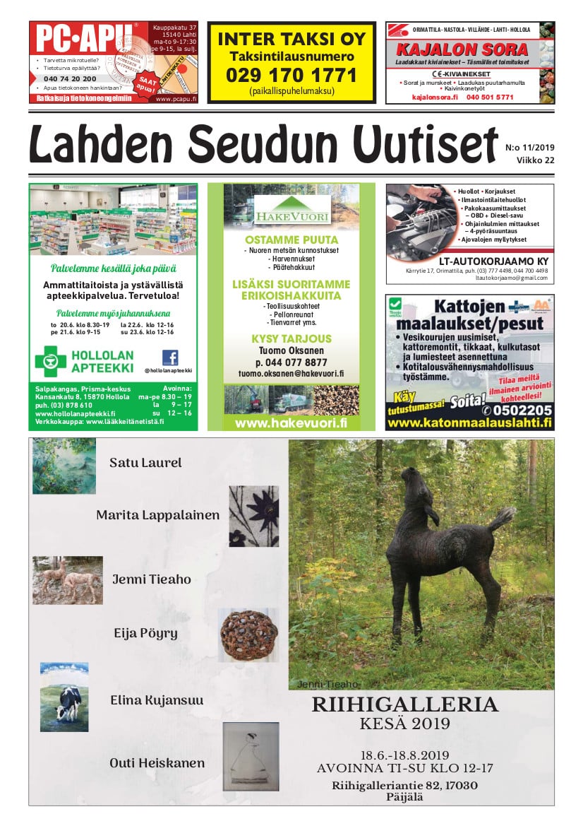 Lahden Seudun Uutiset 11/2019