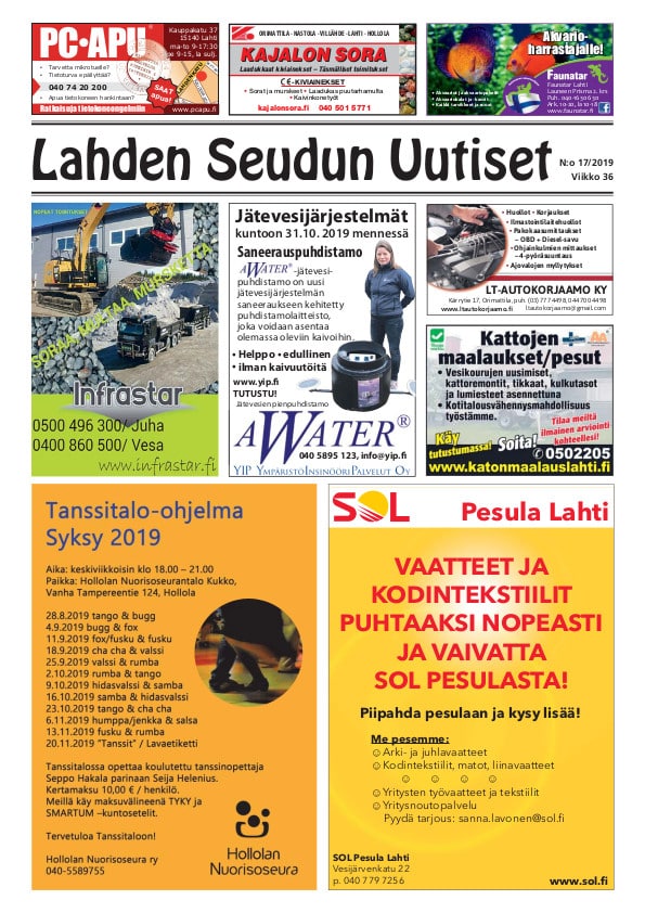 Lahden Seudun Uutiset 17/2019