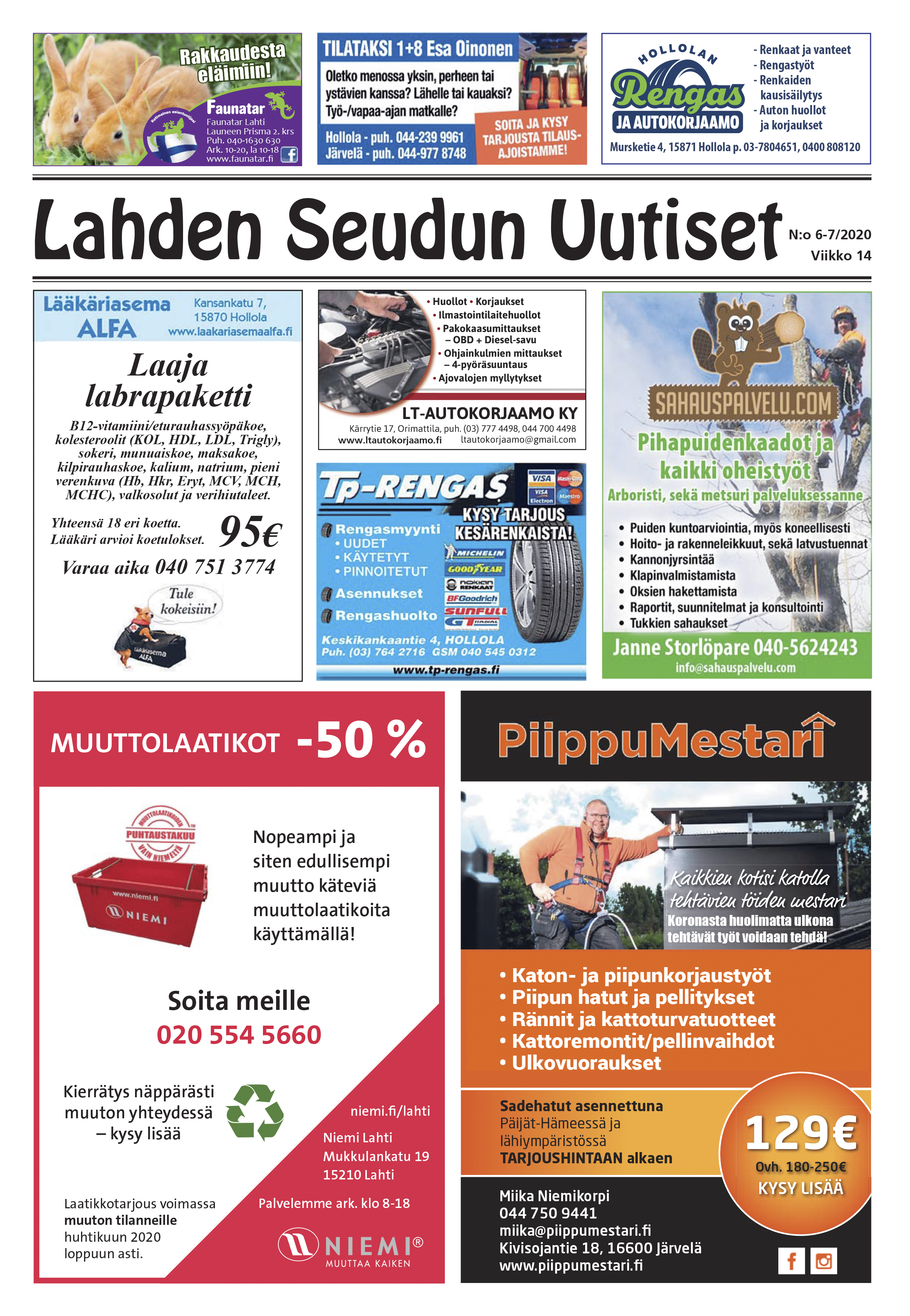 Lahden Seudun Uutiset 6-7/2020