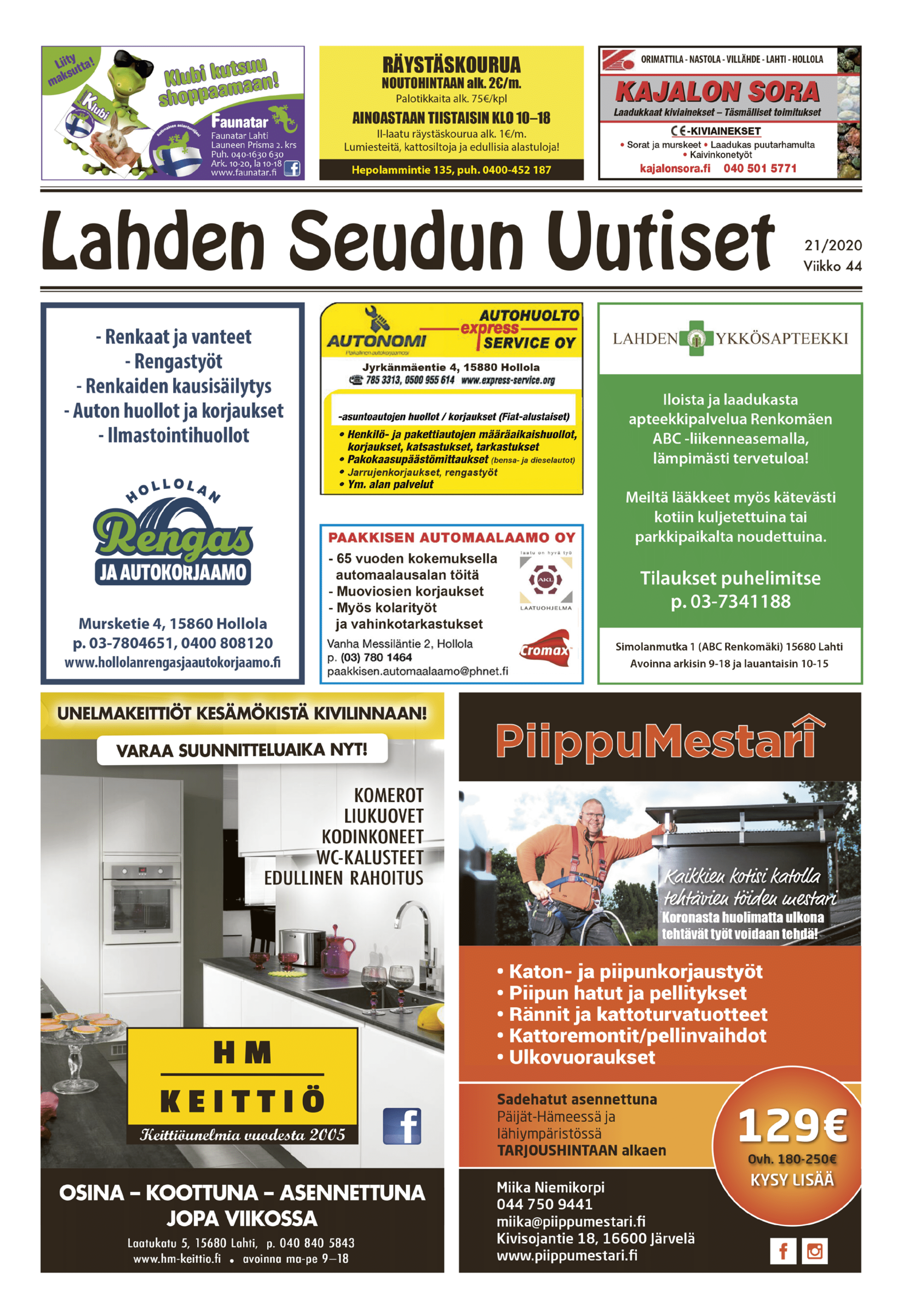 Lahden Seudun Uutiset 21/2020