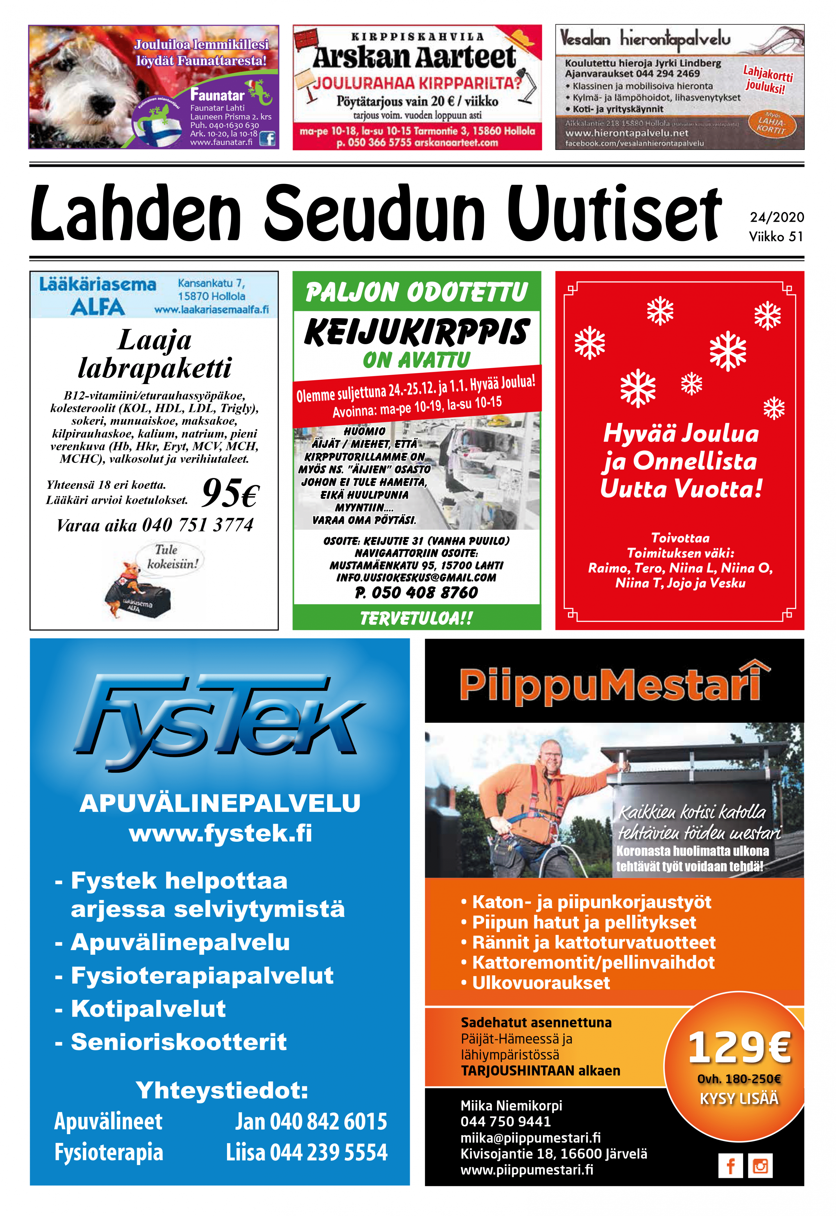 Lahden Seudun Uutiset 24/2020
