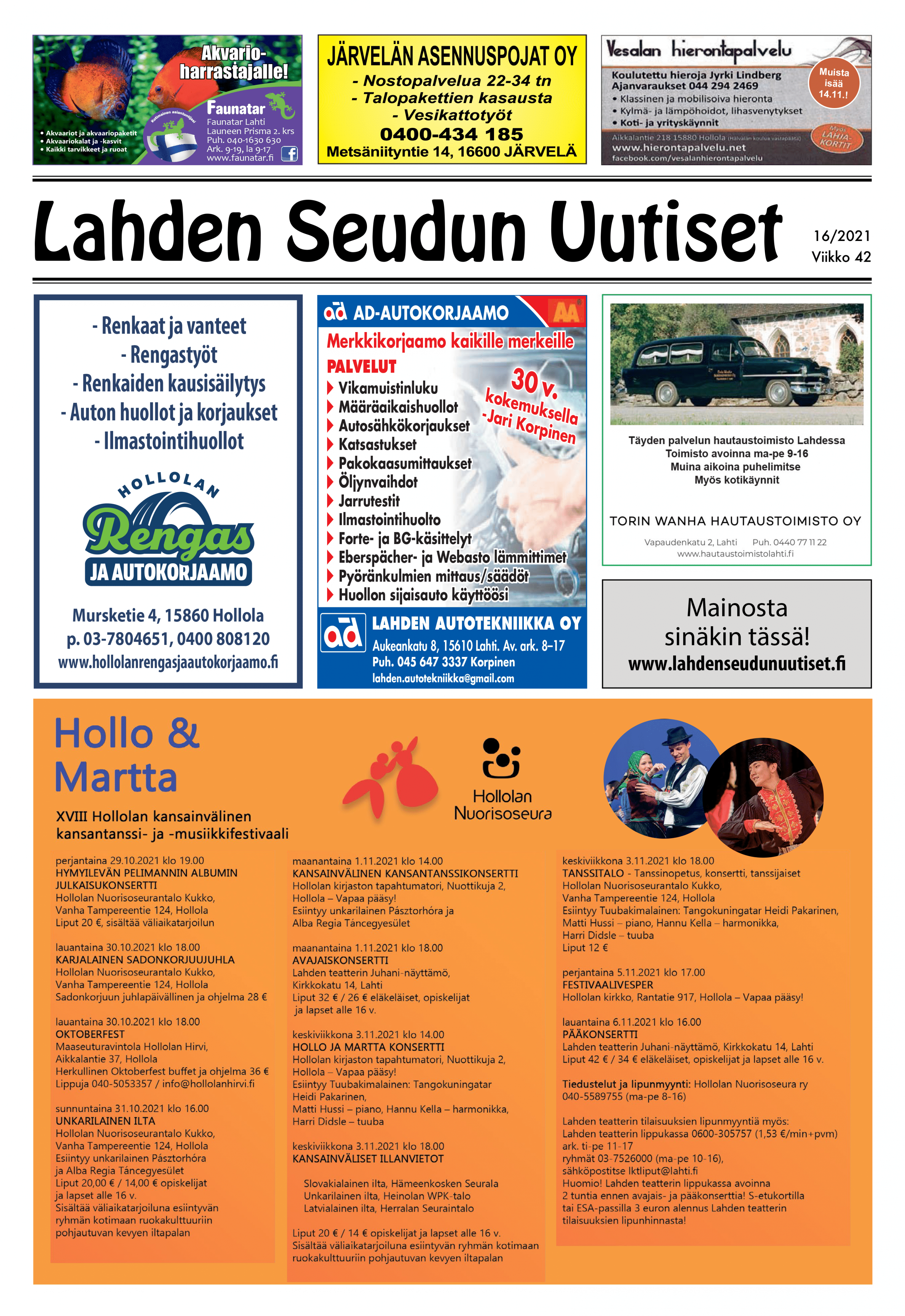 Lahden Seudun Uutiset 16/2021