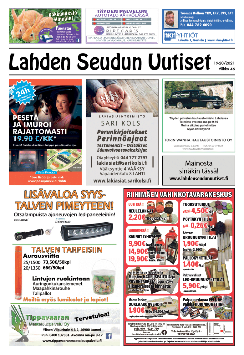 Lahden Seudun uutiset 19-20/2021