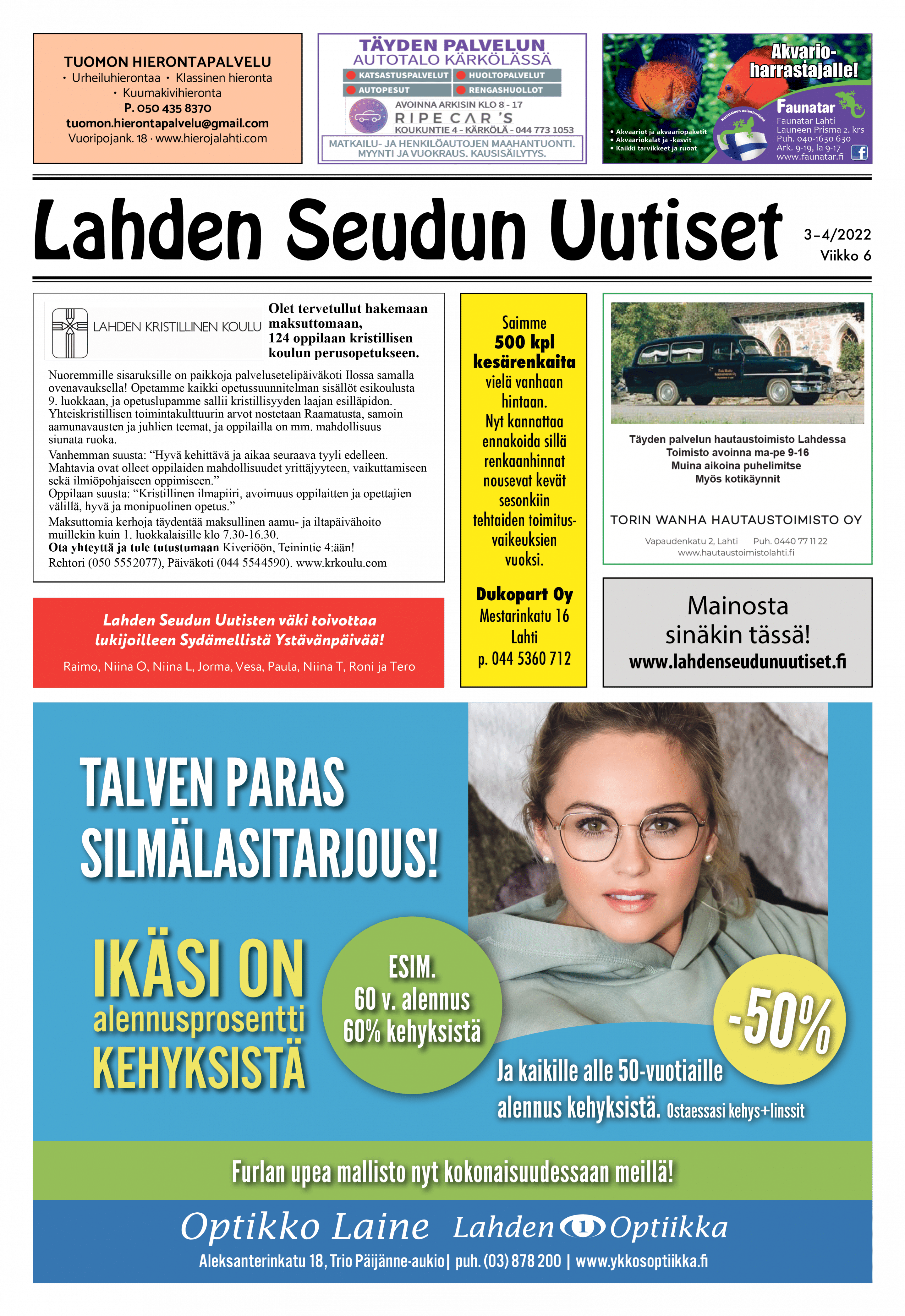 Lahden Seudun Uutiset 3-4/2022