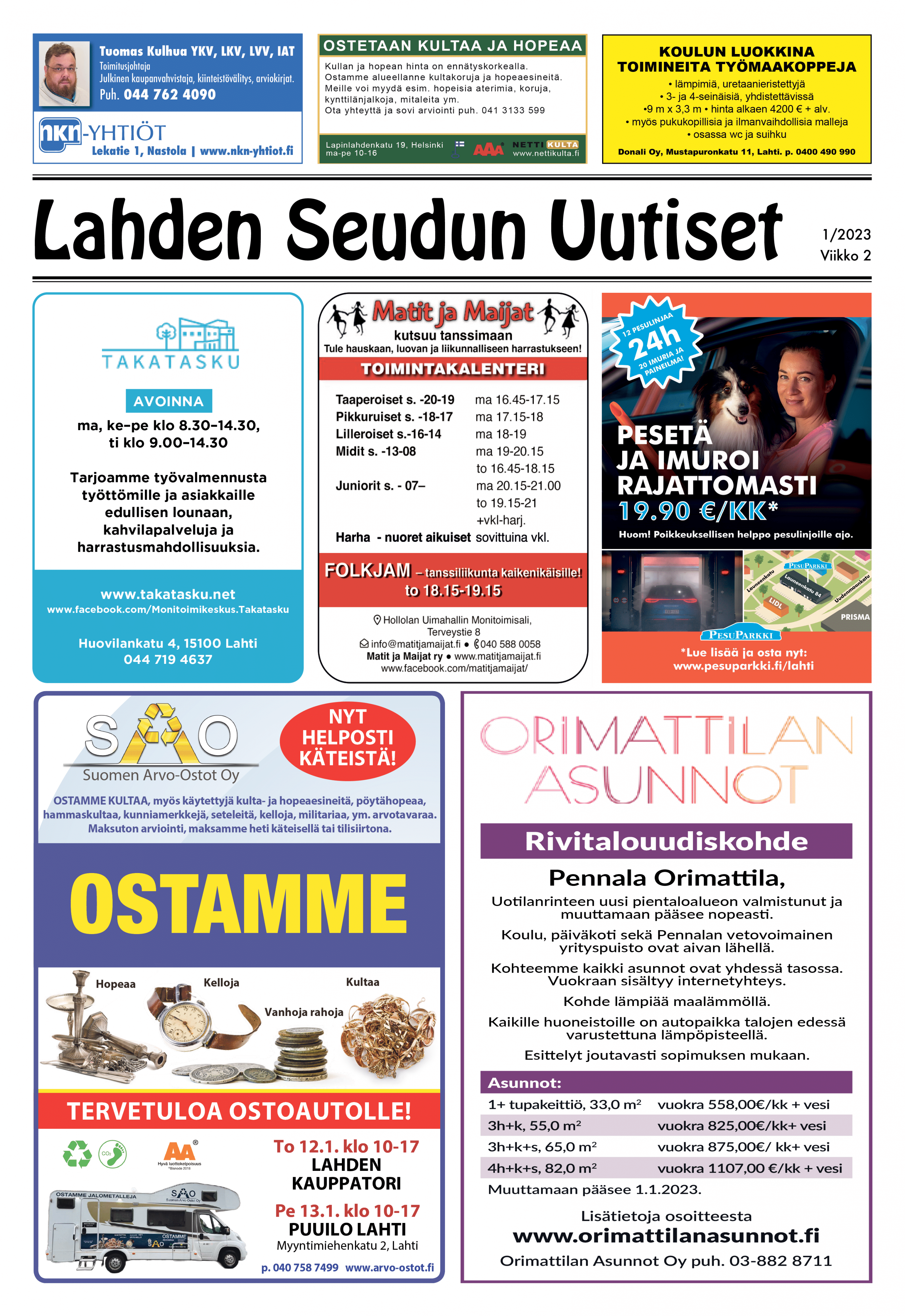 Lahden Seudun Uutiset 1 / 2023