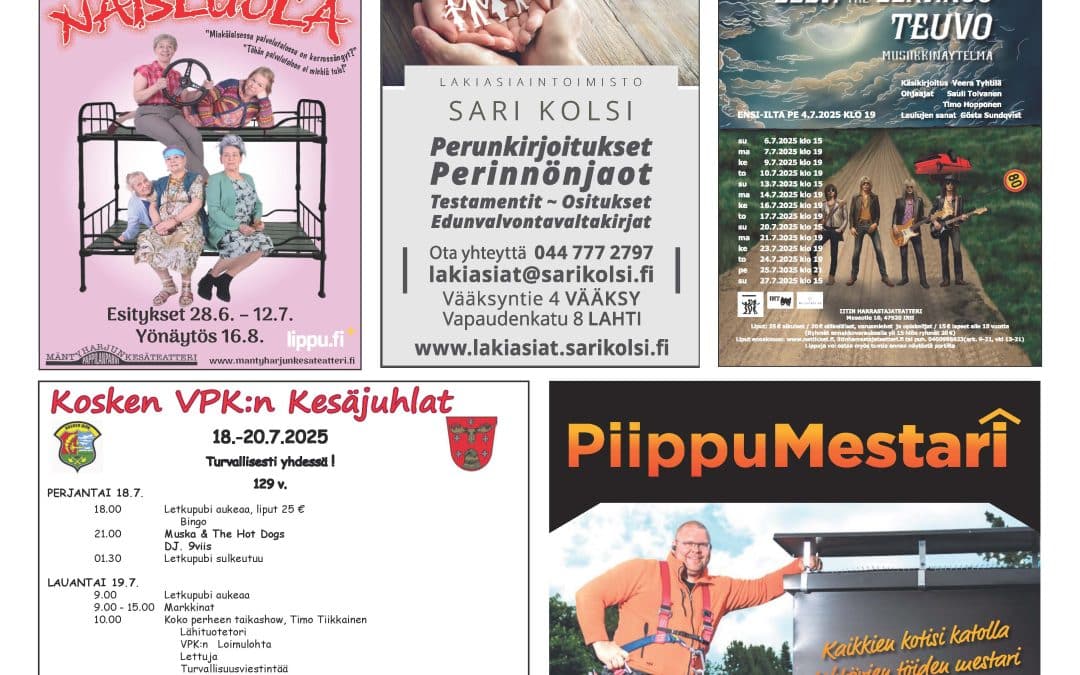 Lahden Seudun Uutiset 10 / 2025 Kesälehti