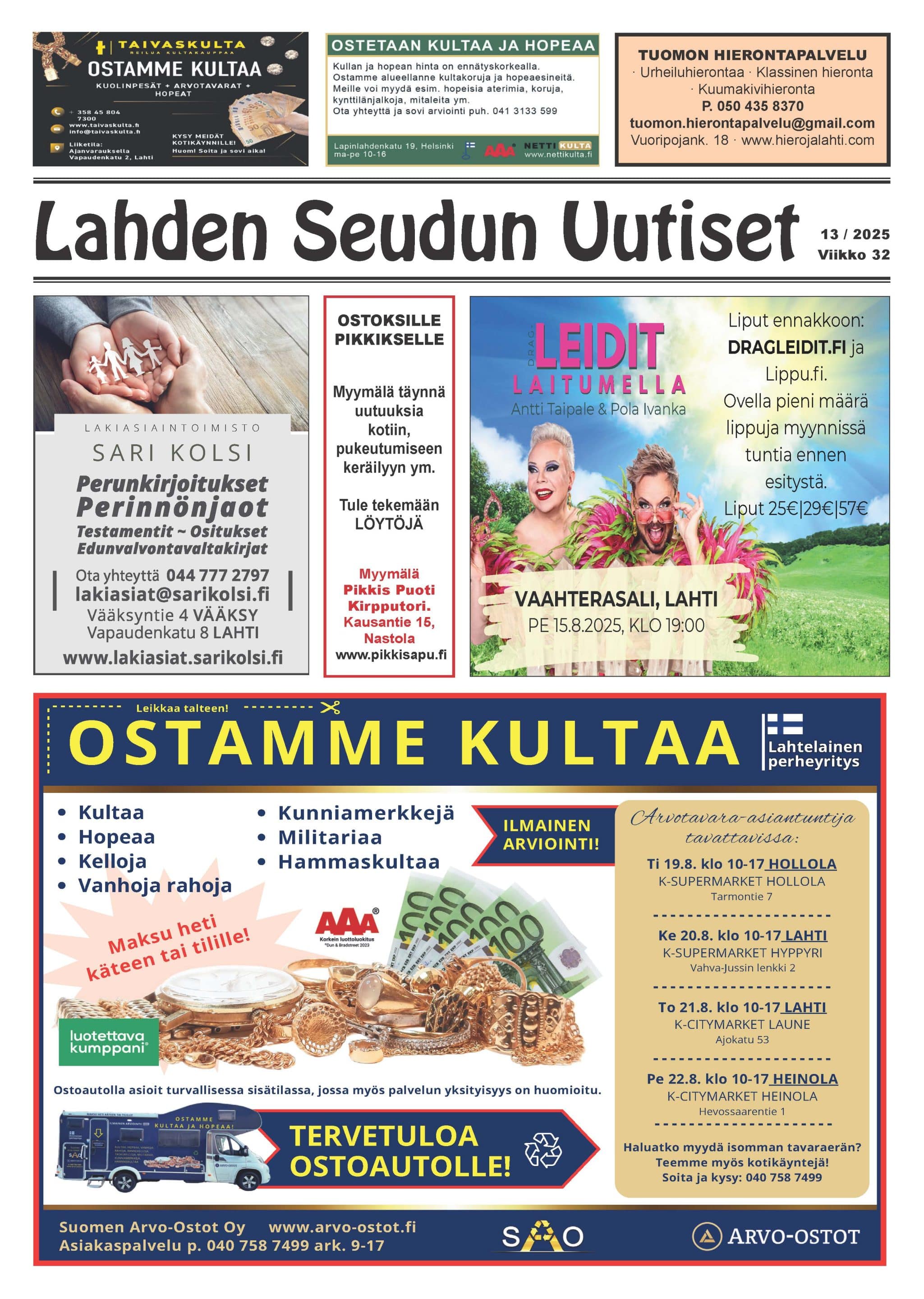 Lahden Seudun Uutiset 13 2025